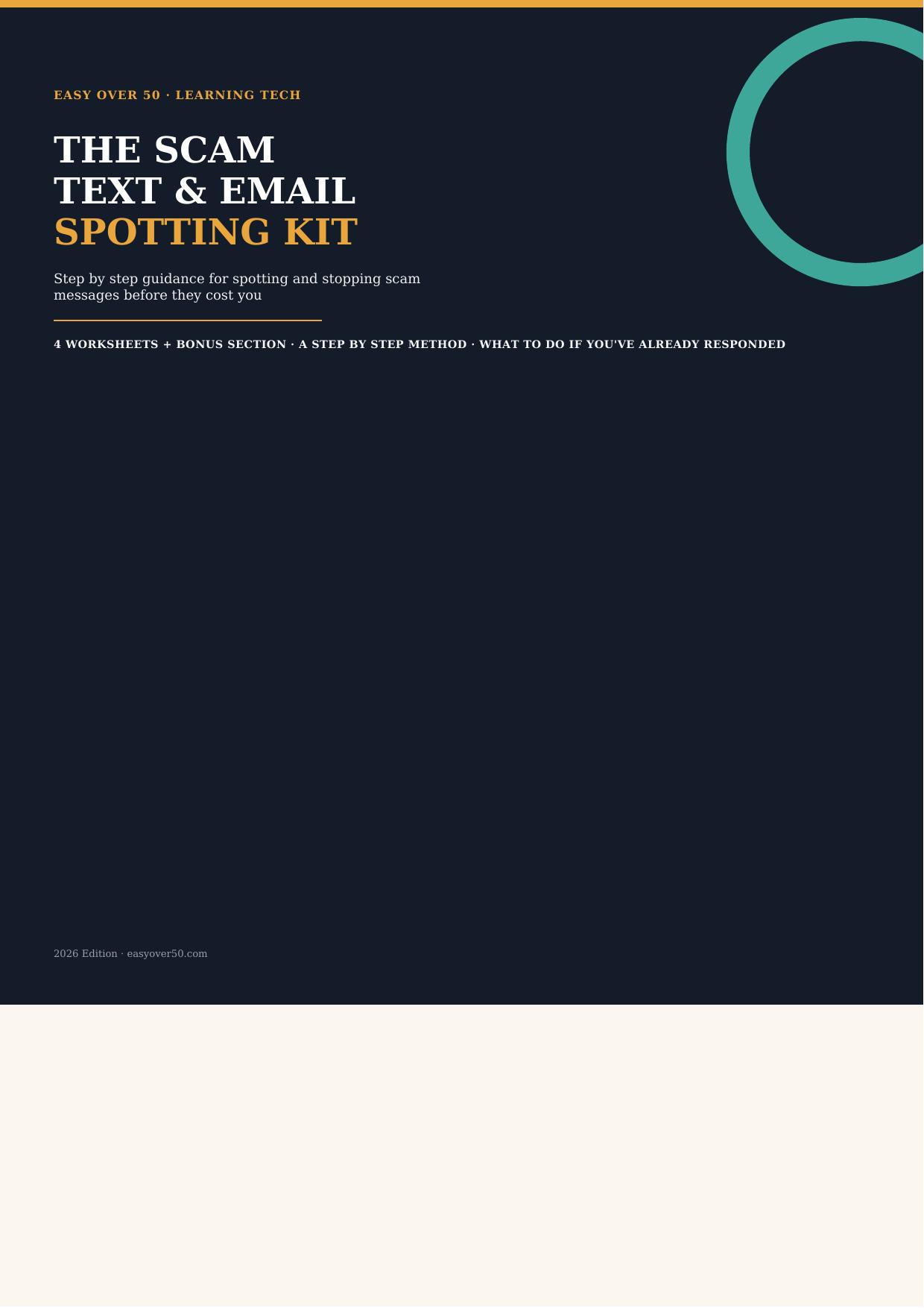 Cover of The Scam Text and Email Spotting Kit